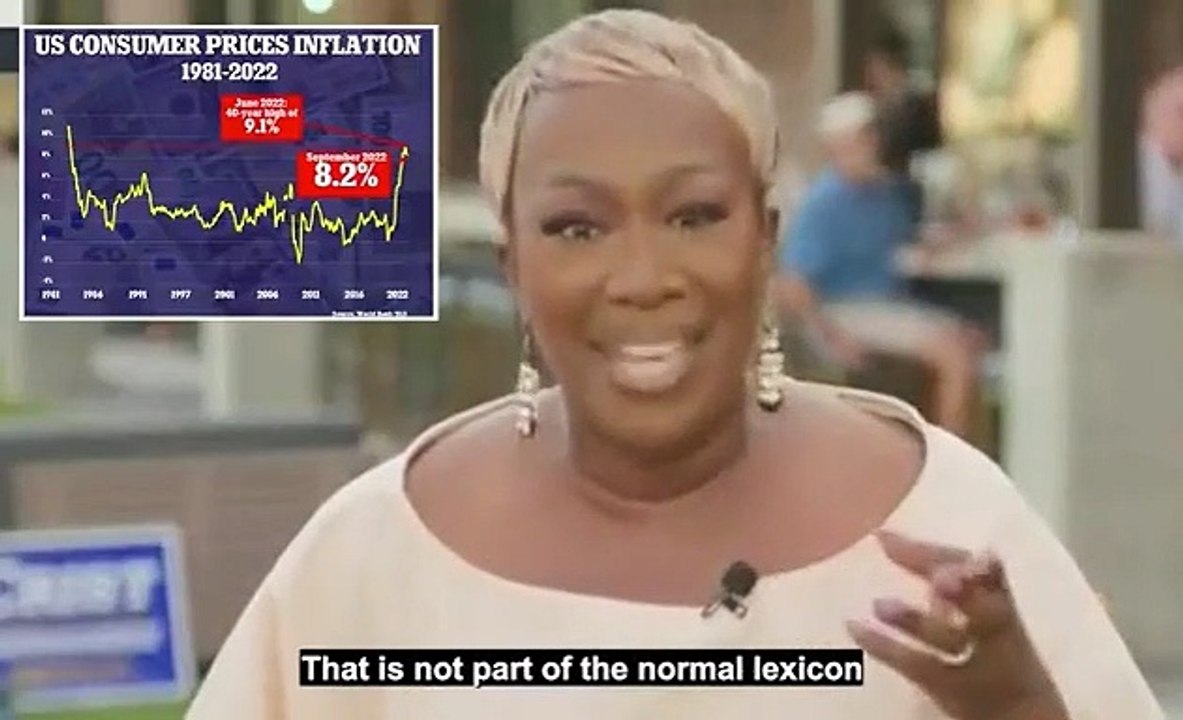 MSNBC host Joy Reid claims Americans had NEVER heard the word 'inflation' until the GOP 'taught it to them' - as it rises to 40 year high under Biden