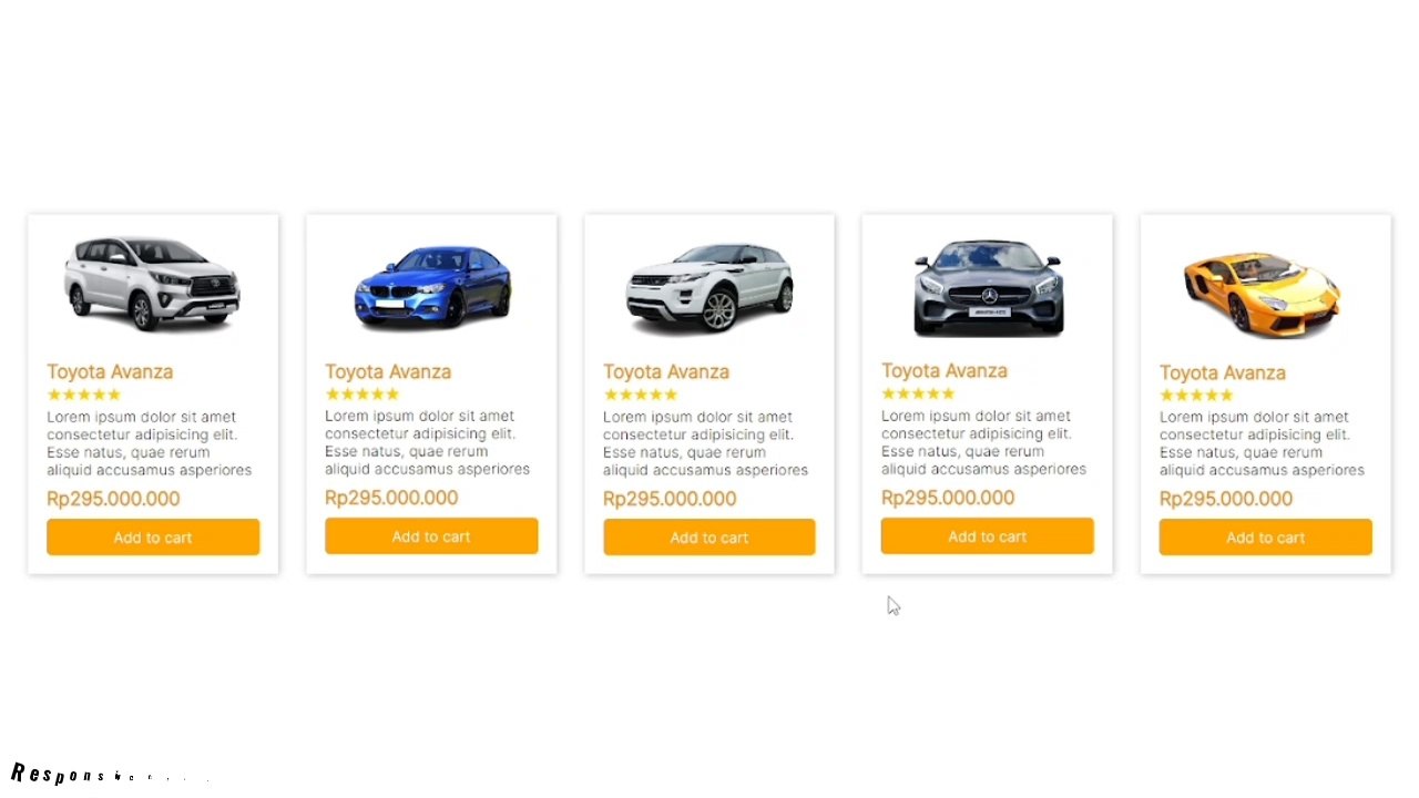 Design Responsive Product Cards using HTML & CSS