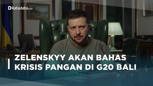 Diundang Jokowi, Zelensky Siap Bahas Krisis Pangan di KTT G20 Bali