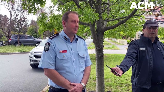 ACT Policing hold press conference after bodies discovered in Yerrabi Pond in Gungahlin