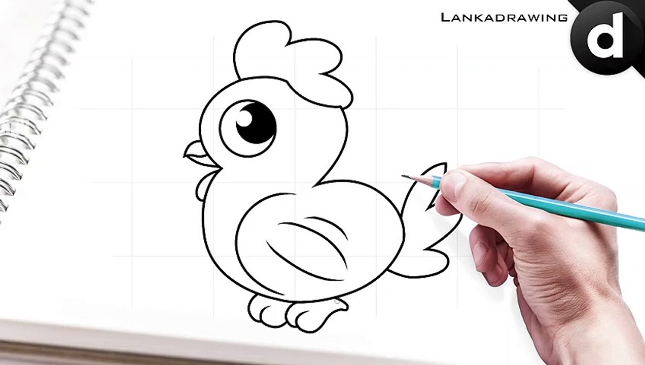 learn to draw cute and simple chicks 4