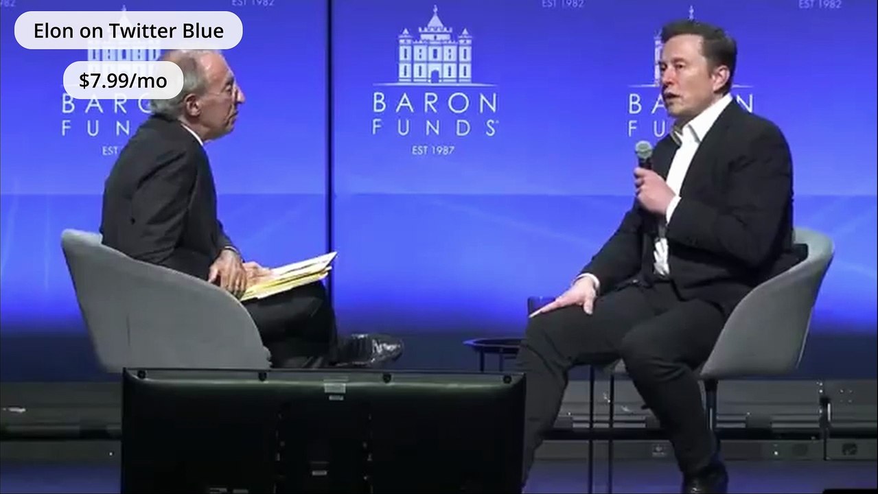 Elon Musk on Twitter Blue and hateful contents - 2022