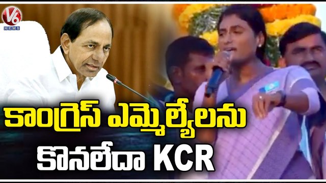 YSRTP Chief YS Sharmila Slams on KCR Over Over TRS MLA's Buying Issue | V6 News