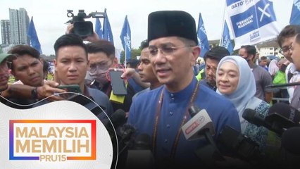 PRU15 | Sidang media Azmin Ali di SMK Sungai Pusu Parlimen P098 Gombak