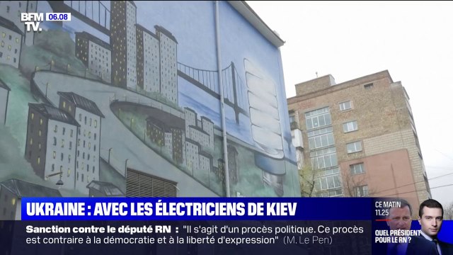Ukraine: avec les électriciens de Kiev