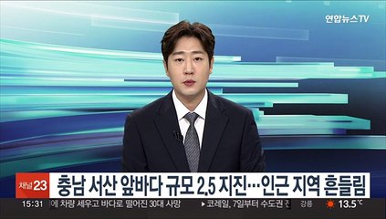 Télécharger la video: 충남 서산 앞바다 규모 2.5 지진…일부 지역 흔들림