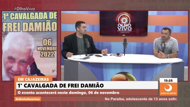 Repórter da TV Diário do Sertão convida para 1ª Cavalgada de Frei Damião em Cajazeiras