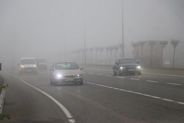 Tekirdağ'da sis etkili oldu