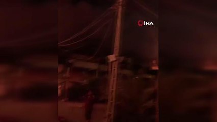 Irak'ın Necef kentinde korkutan yangın