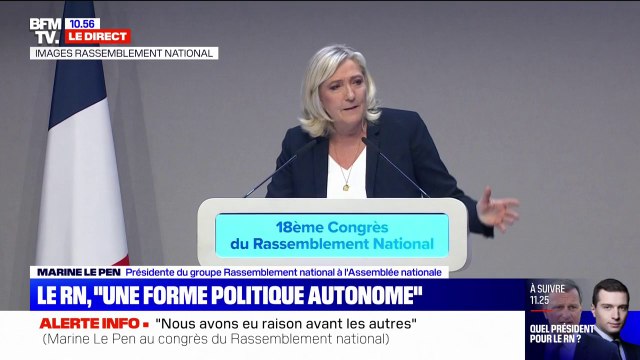 Marine Le Pen: Ceux qui croyaient nous infliger des coups mortels ont vu leur espérance se briser