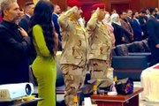 تحقيقات مع ضباط عراقيين بسبب حضورهم مهرجان للأناقة والجمال وهم يرتدون الزي الرسمي ويؤدون التحية العسكرية
