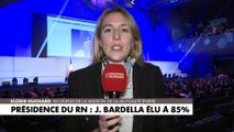Présidence du RN : Jordan Bardella élu à 85%
