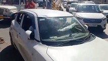 राजस्थान में यहां यातायात व्यवस्था बिगड़ी तो पुलिस ने वाहन चालकों पर उतारा गुस्सा