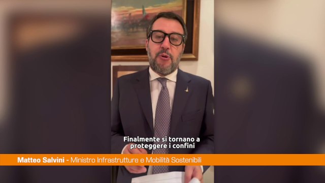 Migranti, Salvini Finalmente si torna a proteggere i nostri confini