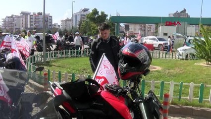 ANTALYA'DA MOTORCULAR ORGAN BAĞIŞINA DİKKAT ÇEKTİ