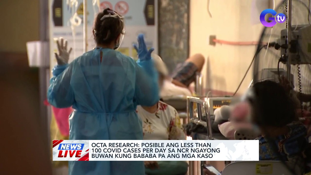 OCTA Research: Posible ang less than 100 COVID cases per day sa NCR ngayong buwan kung bababa pa ang mga kaso | News Live