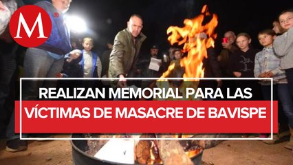 Conmemoran con fuego memoria de las víctimas LeBaron
