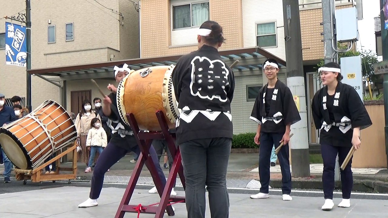 【音量注意】第50回飯能まつり　自由の森学園　郷土芸能部　「八丈太鼓」【2022/11/5】