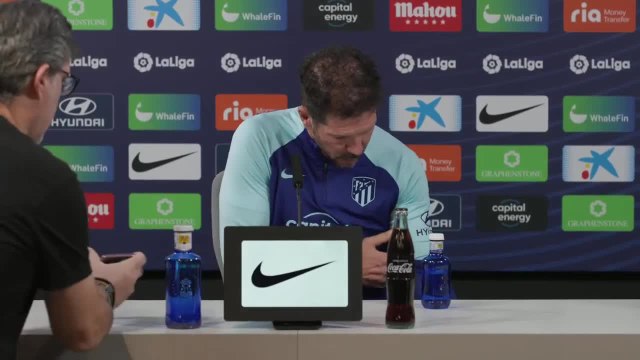 Rueda de prensa de Simeone antes de recibir al Espanyol