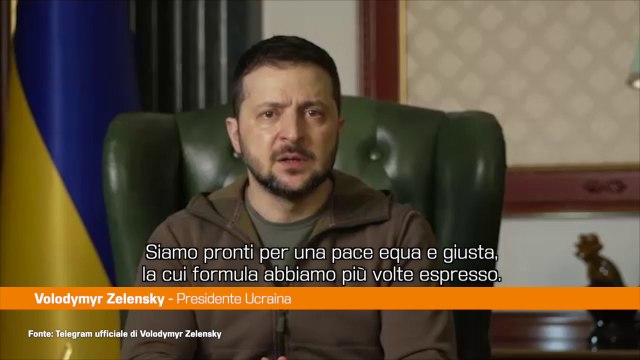 Ucraina, Zelensky: Pronti per la pace, ma deve essere equa e giusta