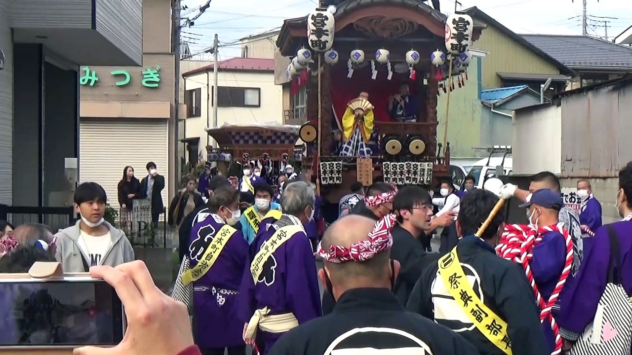 【どうしてこうなった】山車が通過しようとしたら、反対側からも山車がやってきた【飯能まつり2022】