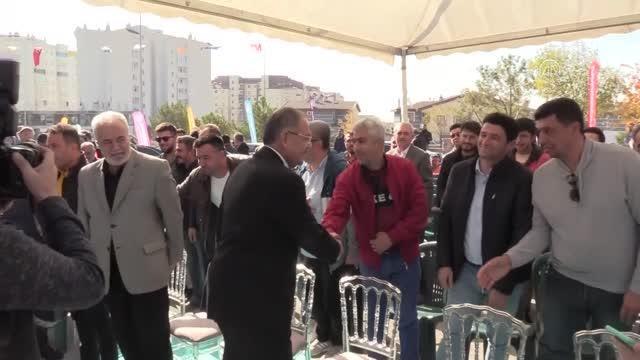 AK Parti'li Özhaseki, kentsel dönüşüm temel atma töreninde konuştu