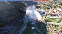 Ponte della Tambura demolito, il video dall'alto