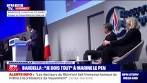 Jordan Bardella rend hommage à Marine Le Pen: 