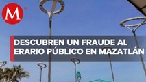 Denuncian fraude de luminarias en Mazatlán