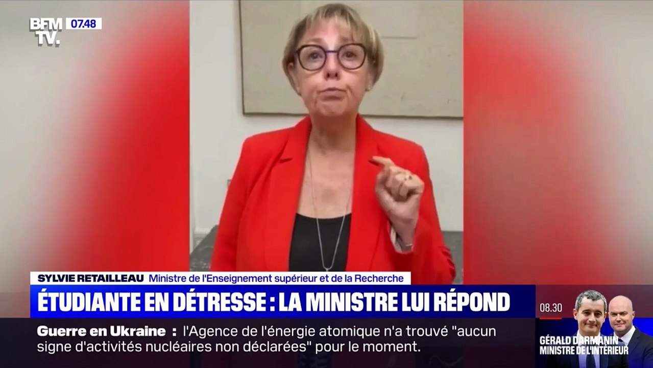 Étudiante en détresse : la réponse de la ministre de l'Enseignement supérieur_