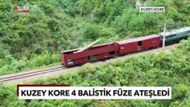 Tansiyon Yükseliyor! Kuzey Kore 4 balistik füze ateşledi!