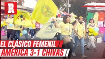 El COLOR del CLÁSICO FEMENIL América vs Chivas l Las águilas mandan en casa