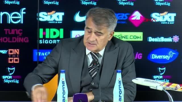 SPOR Beşiktaş Teknik Direktörü Şenol Güneş'in derbi sonrası açıklamaları