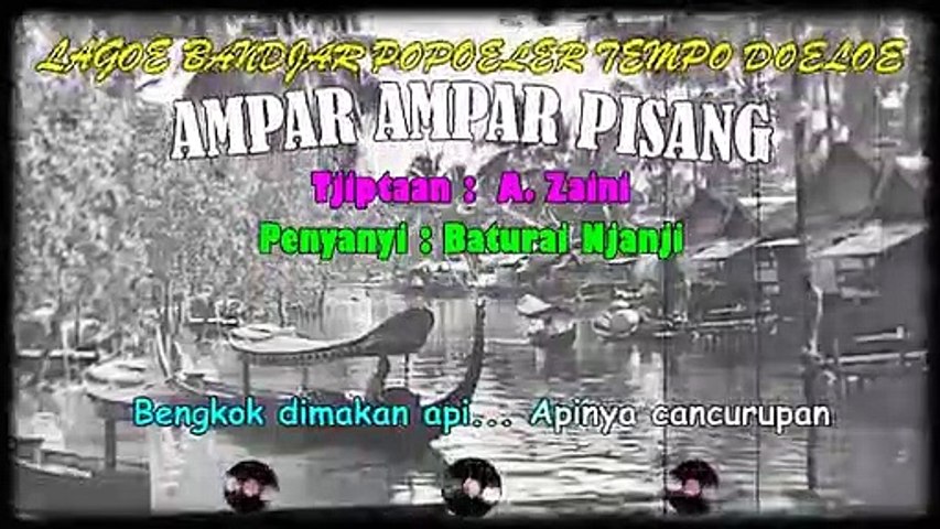 Classical Banjar Song 'Ampar Ampar Pisang'