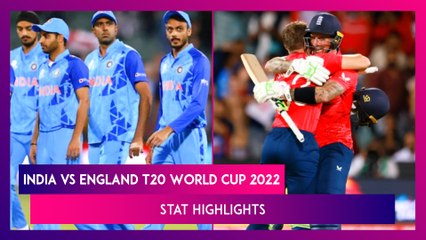 Video herunterladen: IND vs ENG, T20 World Cup 2022 Stat Highlights: Jos Buttler, Alex Hales Guide England To Finals