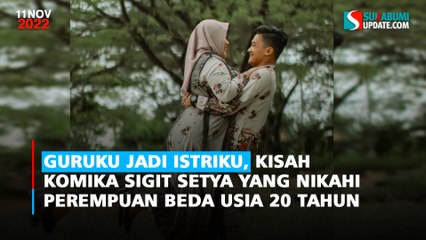Guruku Jadi Istriku, Kisah Komika Sigit Setya yang Nikahi Perempuan Beda Usia 20 Tahun