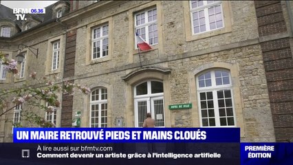 Manche: un maire retrouvé pieds et mains cloués