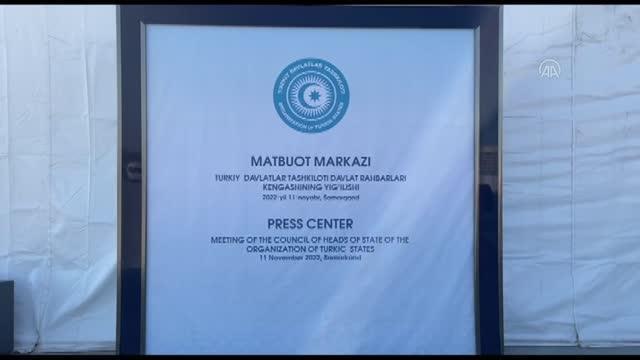 SEMERKANT - Türk Devletleri Teşkilatı Devlet ve Hükümet Başkanları 9. Zirvesi - Basın Merkezi