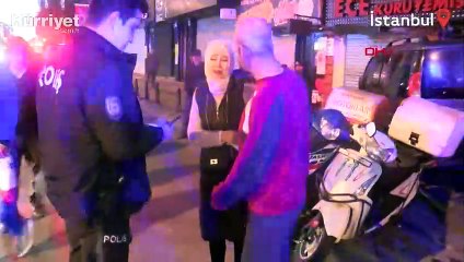 Kaldırıma çıkan araç kadına çarptı