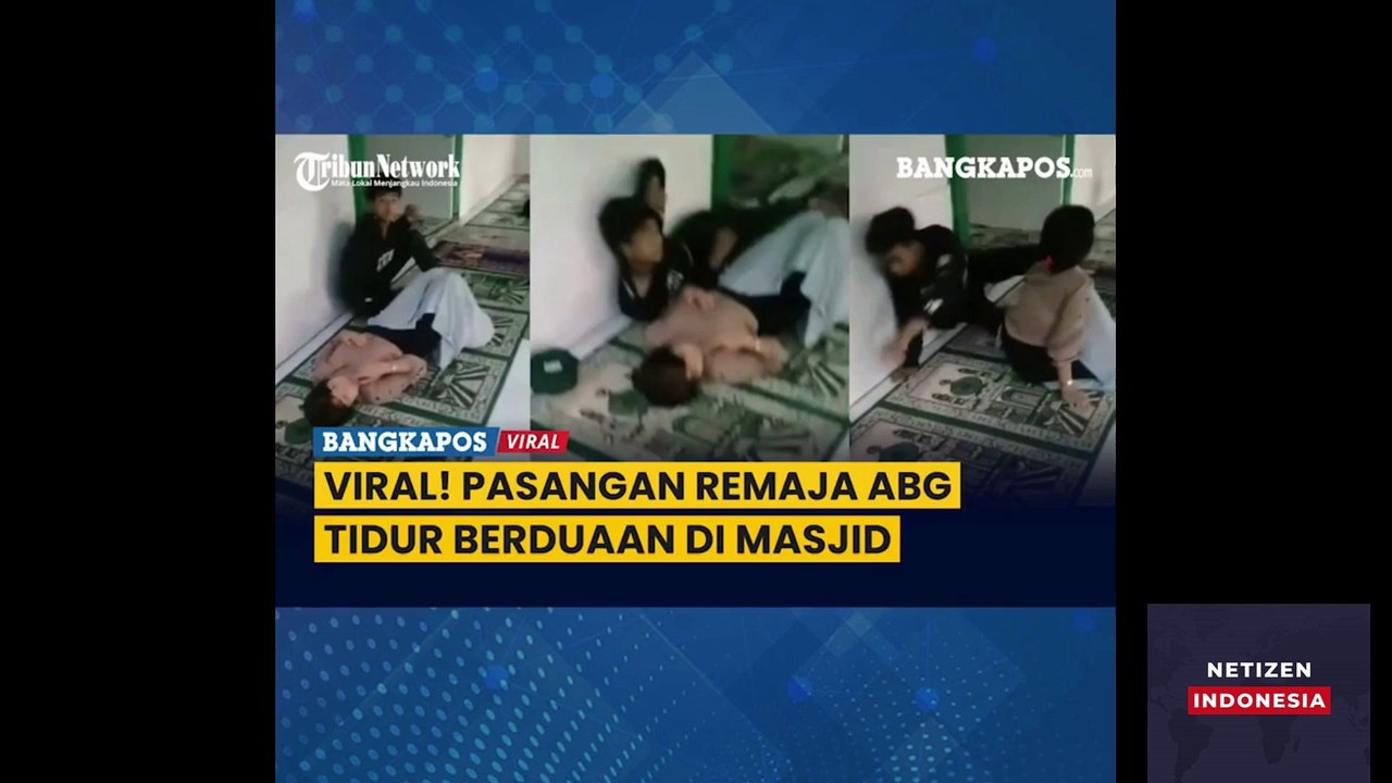 Pasangan Remaja Tidur Berduaan di Masjid