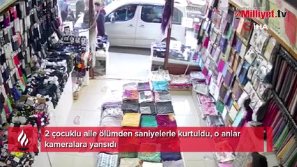 2 çocuklu aile ölümden saniyelerle kurtuldu