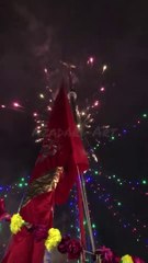 Beautiful Fireworks on the day of Birth Anniversary of Imam hassan askari a.s (Father of Imam mehdi a.s )