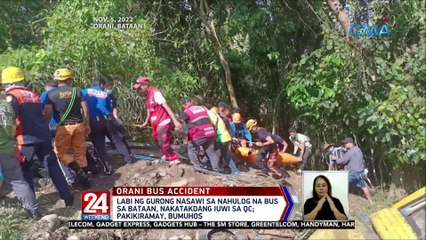 下载视频: Labi ng gurong nasawi sa nahulog na bus sa Bataan, nakatakdang iuwi sa QC; Pakikiramay, bumuhos | 24 Oras Weekend