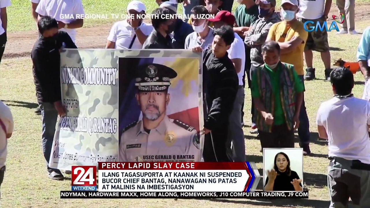Ilang tagasuporta at kaanak ni suspended BuCor Chief Bantag, nanawagan ng patas at malinis na imbestigasyon | 24 Oras Weekend