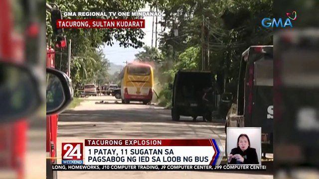 1 patay, 11 sugatan sa pagsabog ng IED sa loob ng bus | 24 Oras Weekend