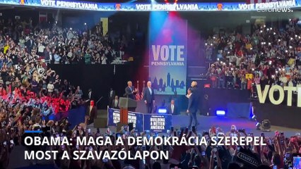 Obama: maga a demokrácia szerepel most a szavazólapon