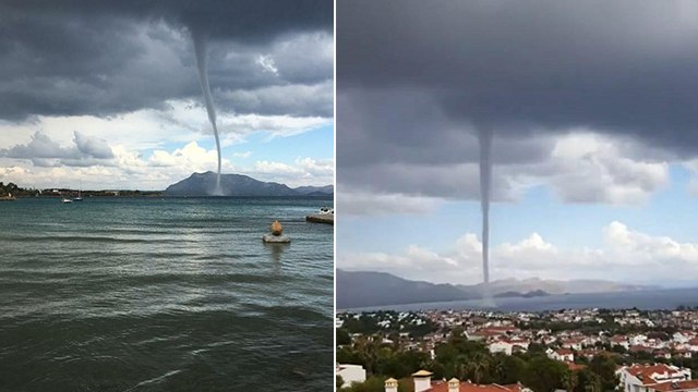 Datça açıklarında hortum