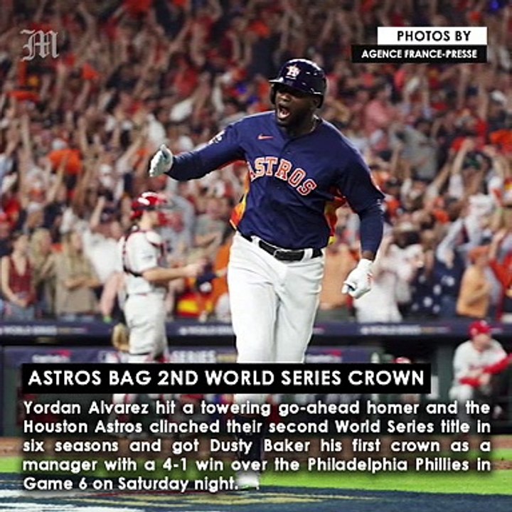 Astros bag 2nd World Series crown video Dailymotion