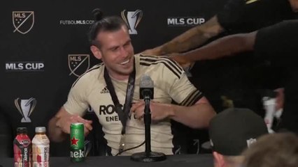 LAFC players crash Bale's presser after winning MLS Cup