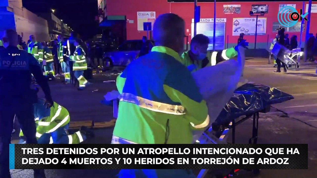 Tres detenidos por un atropello intencionado que ha dejado 4 muertos y 10 heridos en Torrejón de Ardoz